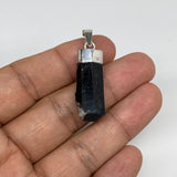 31.5cts, 28mm x 11mm, Natural Tourmaline Pendant Sterling Silver @Afghanistan,P6
