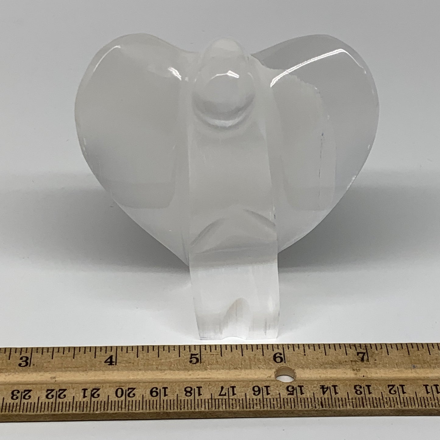 321.8g, 3.9"x3.4"x1.7"Natural Selenite (Satin Spar) Angel Crystal @Morocco,B8922