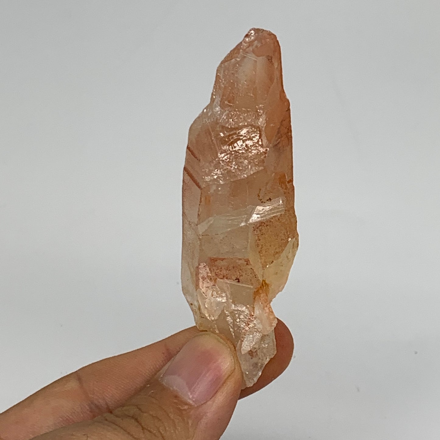 37.8g, 2.8"x1.2"x0.8", Natural Red Quartz Crystal Terminated @Morocco, B11425