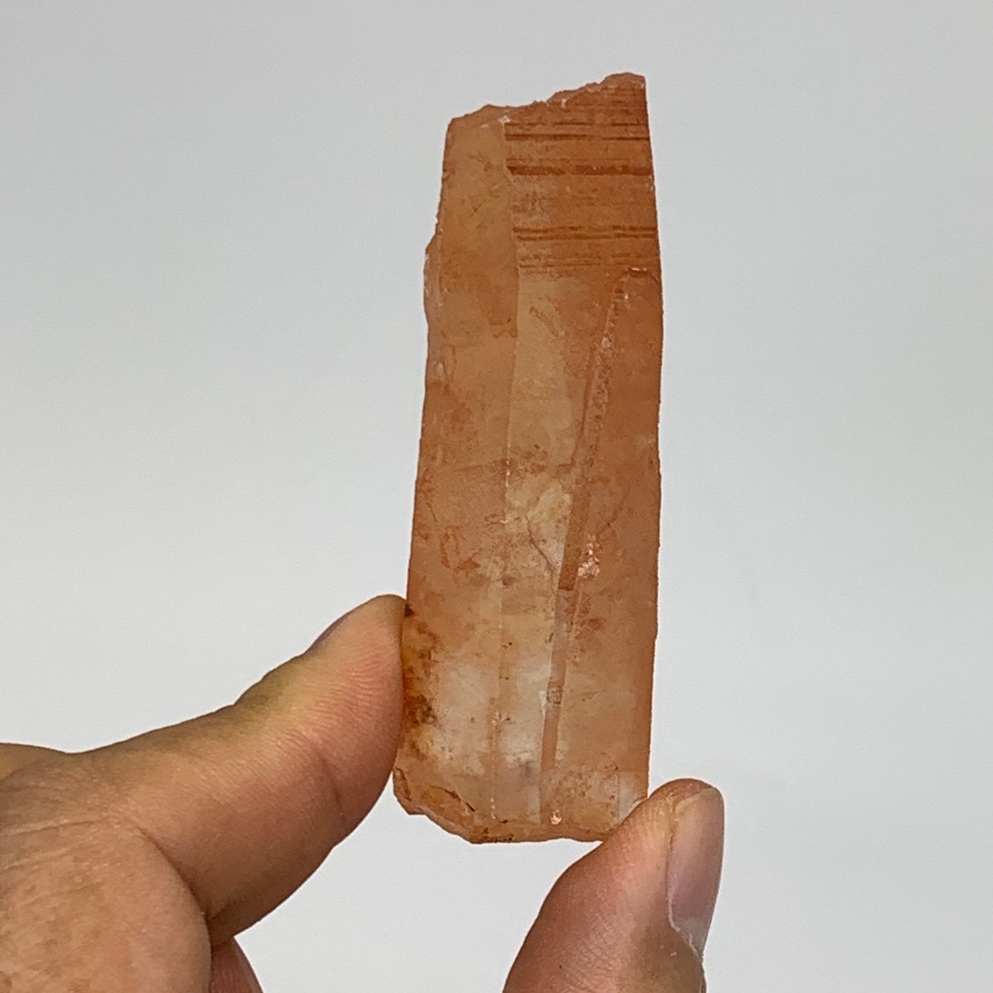 42.8g, 2.5"x0.9"x0.7", Natural Red Quartz Crystal Terminated @Morocco, B11426