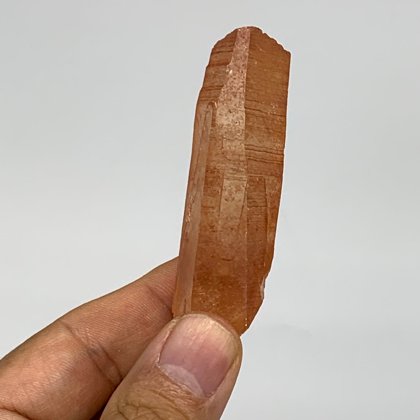 42.8g, 2.5"x0.9"x0.7", Natural Red Quartz Crystal Terminated @Morocco, B11426