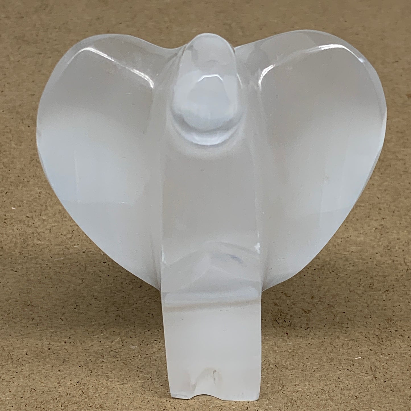 329.4g, 3.9"x3.2"x1.7"Natural Selenite (Satin Spar) Angel Crystal @Morocco,B8924