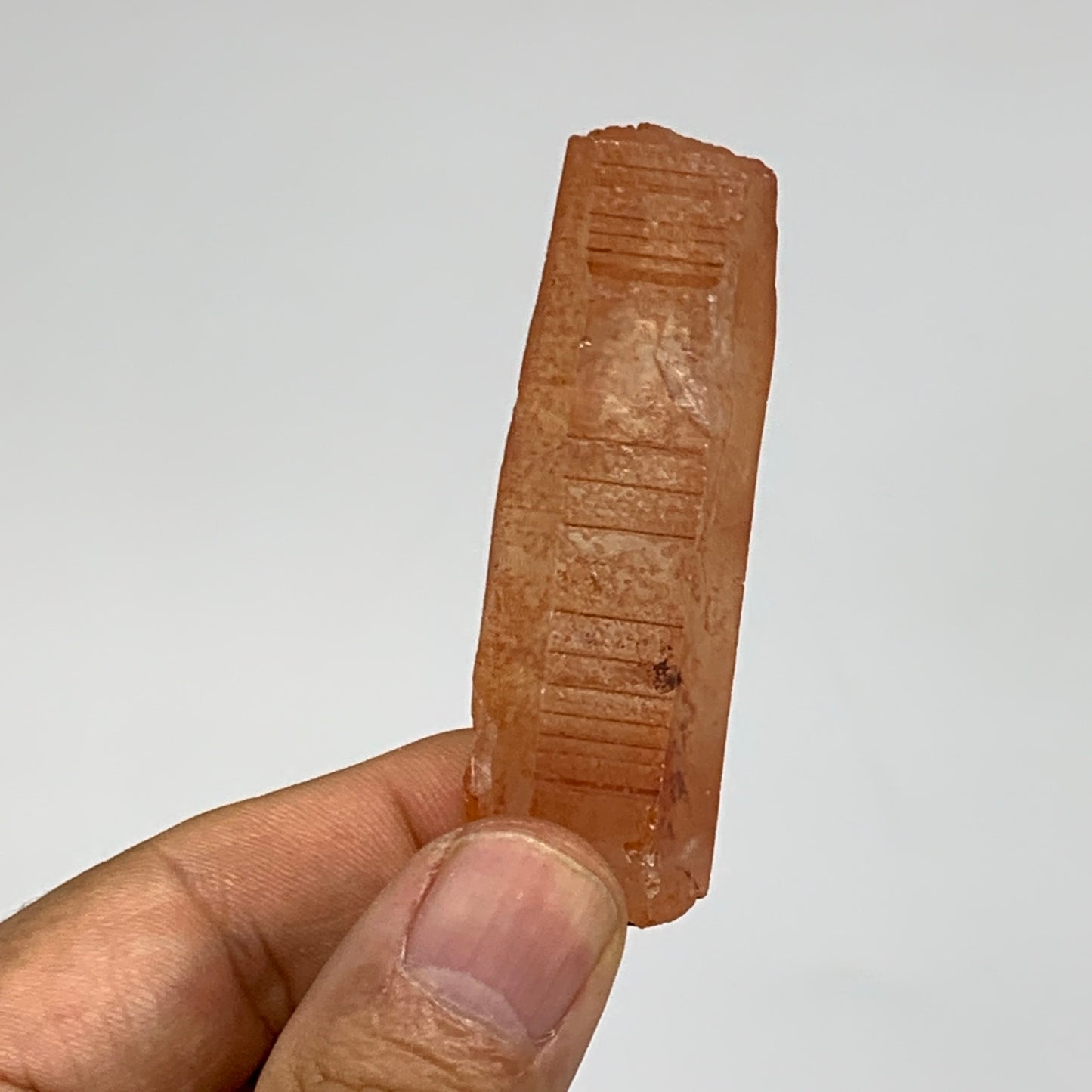 42.8g, 2.5"x0.9"x0.7", Natural Red Quartz Crystal Terminated @Morocco, B11426