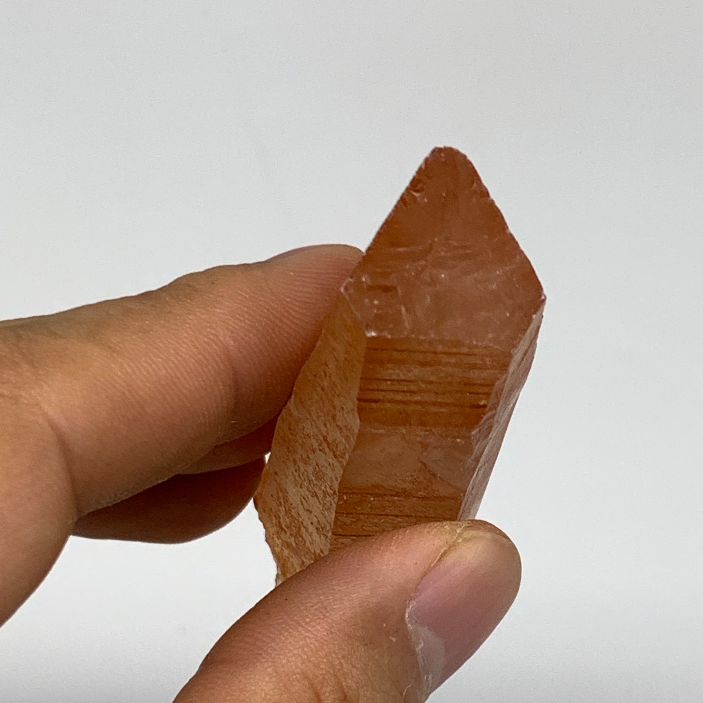 42.8g, 2.5"x0.9"x0.7", Natural Red Quartz Crystal Terminated @Morocco, B11426