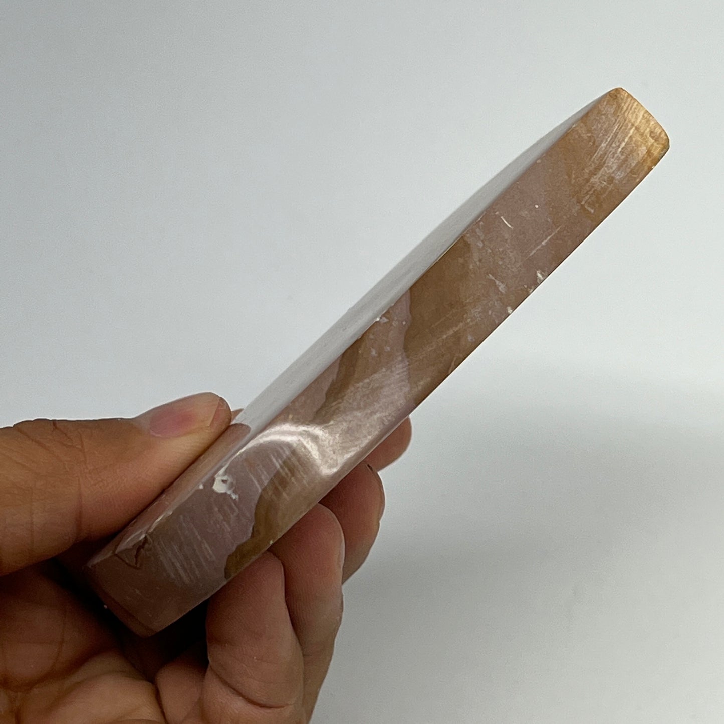 199.2g, 3.6"x2.4"x0.6" Picture Jasper Rectangle Gemstone Home Decor, B20115