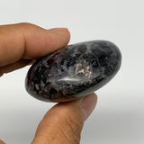 103.9g, 2.2"x1.9"x1", Indigo Gabro (Merlinite) Palm-Stone @Madagascar, B17909