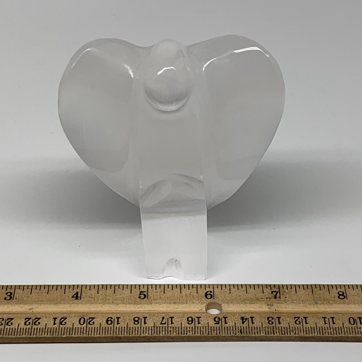 329.4g, 3.9"x3.2"x1.7"Natural Selenite (Satin Spar) Angel Crystal @Morocco,B8924