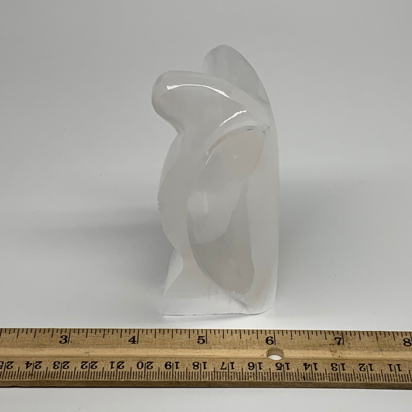 329.4g, 3.9"x3.2"x1.7"Natural Selenite (Satin Spar) Angel Crystal @Morocco,B8924