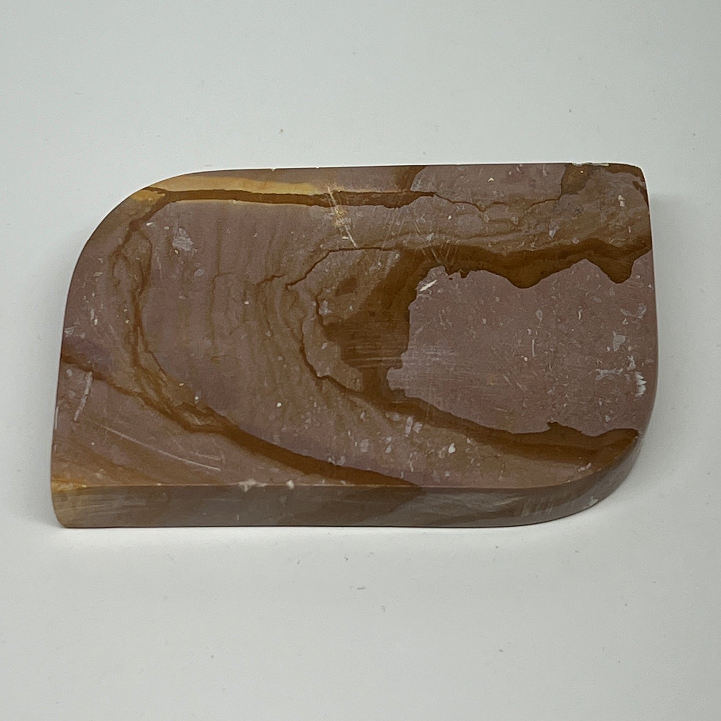 199.2g, 3.6"x2.4"x0.6" Picture Jasper Rectangle Gemstone Home Decor, B20115