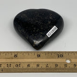 124.6g, 2.2"x2.4"x0.9", Black Tourmaline Heart Polished Crystal Decor, B21808