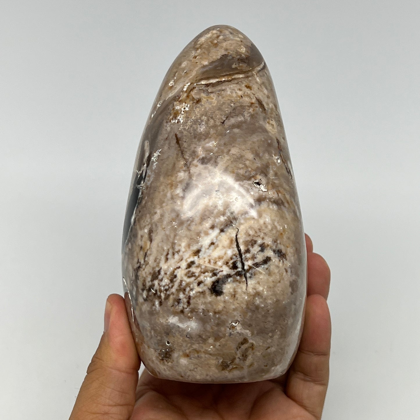 905g,5.4"x3.2"x2.8" Black Opal Freeform Polished Gemstone @Madagascar,B21045