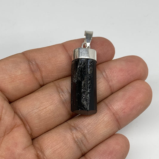 34.5cts, 30mm x 11mm, Natural Tourmaline Pendant Sterling Silver @Afghanistan,P7