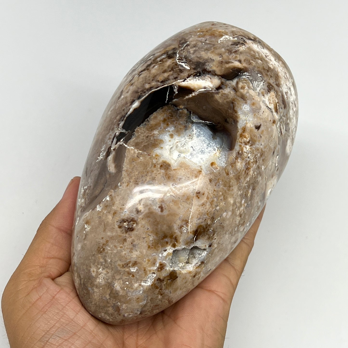 905g,5.4"x3.2"x2.8" Black Opal Freeform Polished Gemstone @Madagascar,B21045