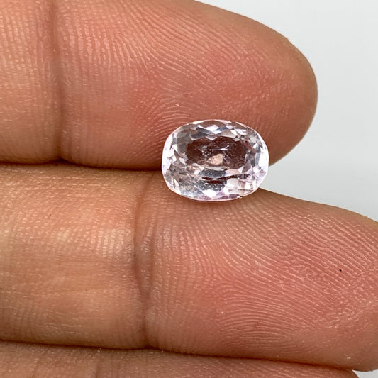 2.67cts, 9mmx7mmx5mm, Kunzite Crystal Facetted Cut Stone @Afghanistan, CTS60
