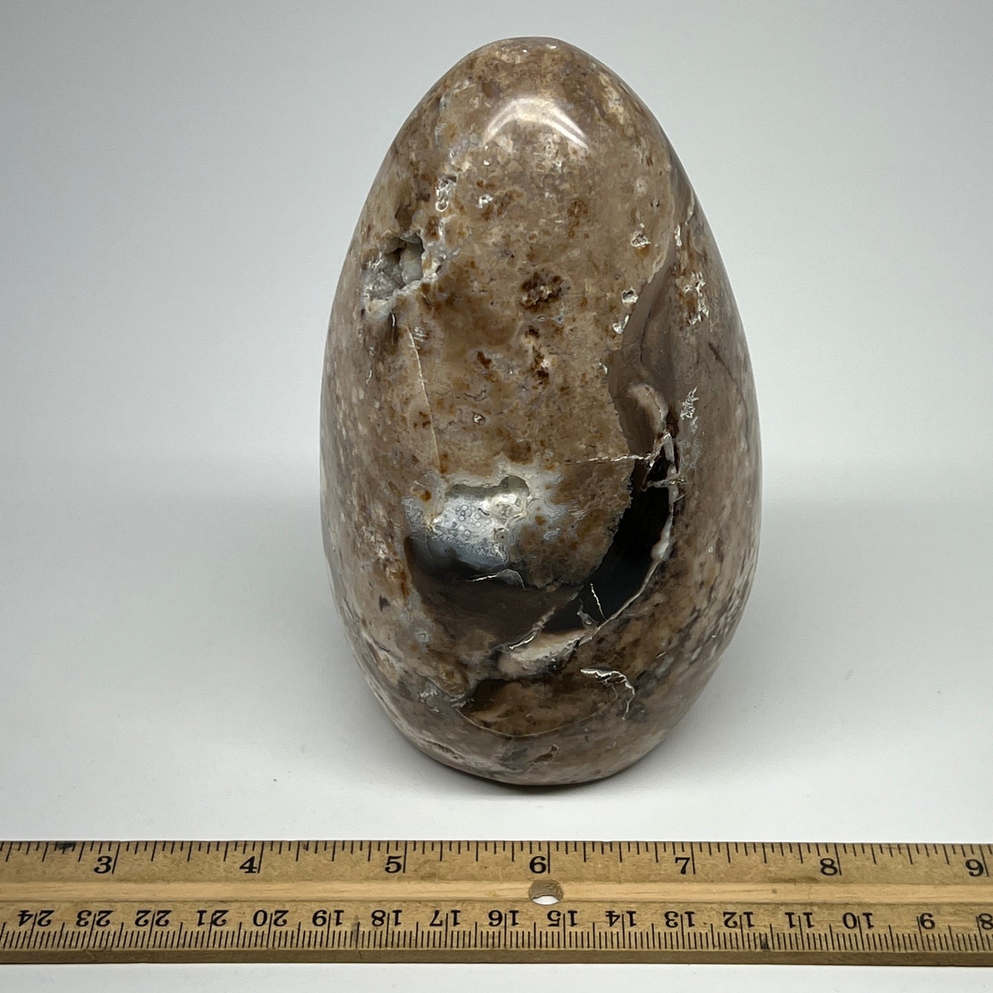 905g,5.4"x3.2"x2.8" Black Opal Freeform Polished Gemstone @Madagascar,B21045