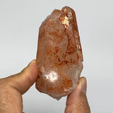 106.6g, 3.2"x1.5"x1", Natural Red Quartz Crystal Terminated @Morocco, B11429