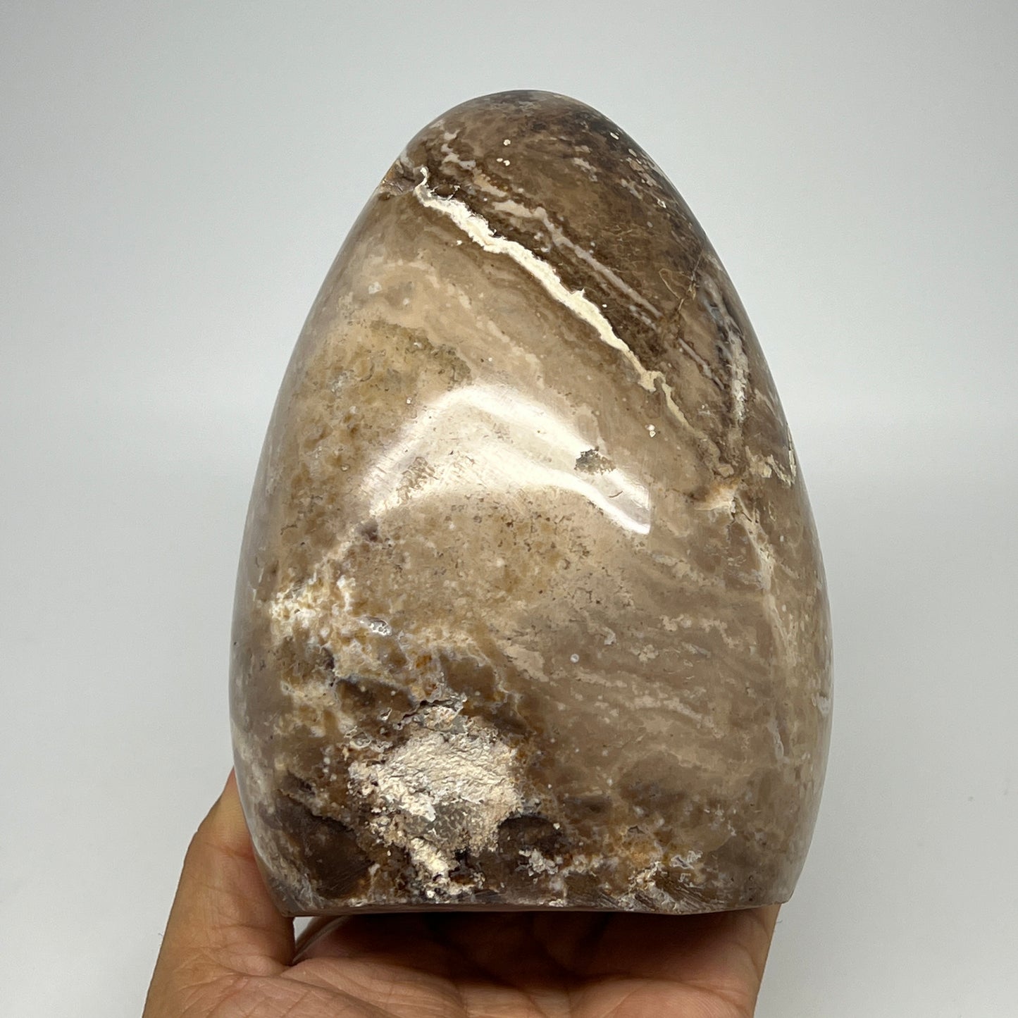 1160g,5.4"x3.9"x2.9" Black Opal Freeform Polished Gemstone @Madagascar,B21046
