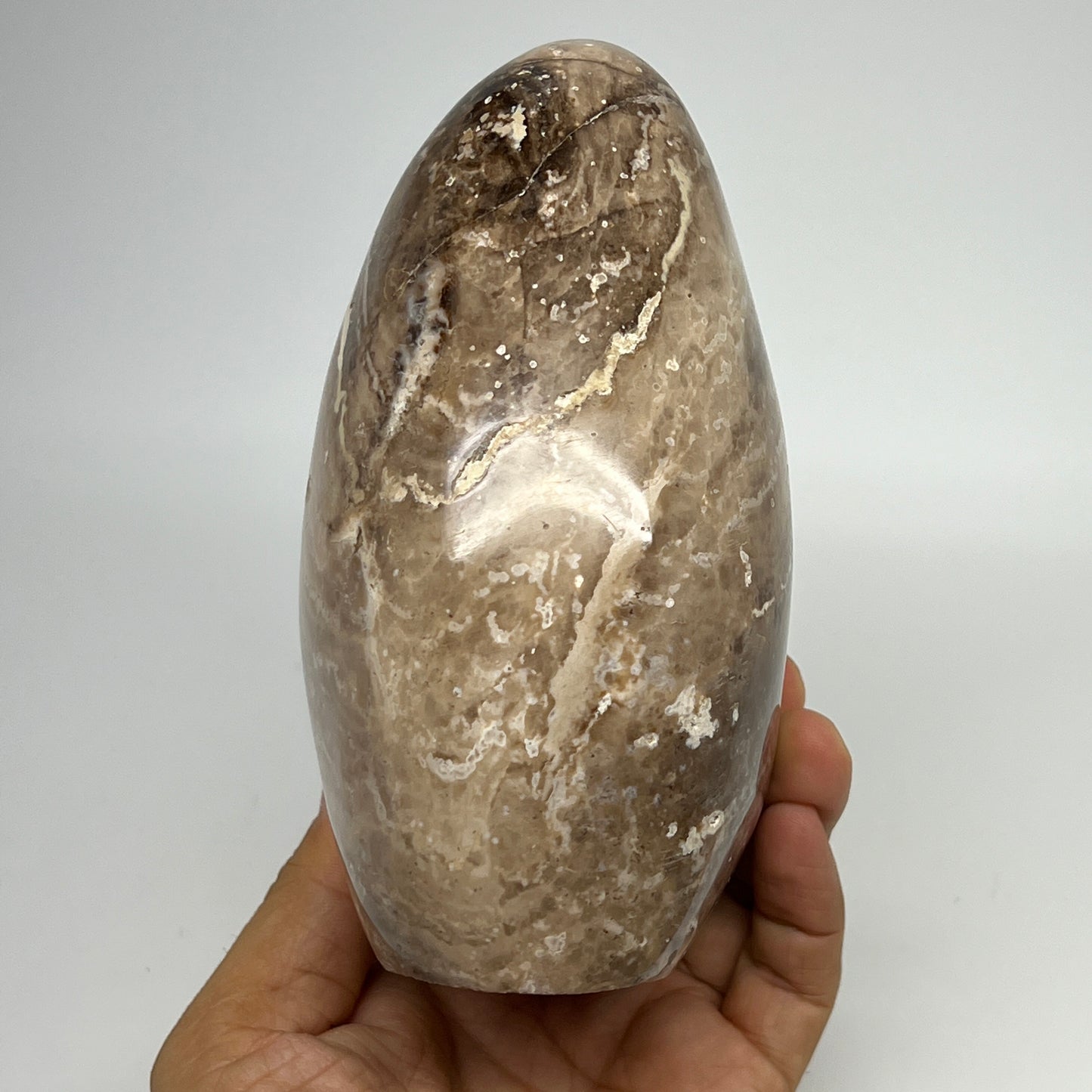 1160g,5.4"x3.9"x2.9" Black Opal Freeform Polished Gemstone @Madagascar,B21046