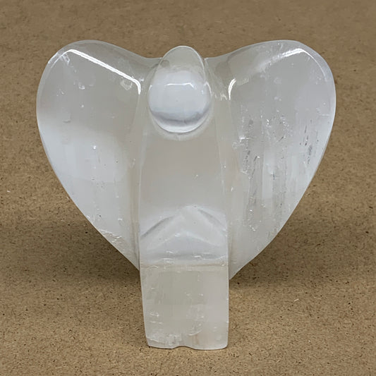 365.2g, 3.9"x3.4"x1.7"Natural Selenite (Satin Spar) Angel Crystal @Morocco,B8927