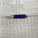 16.5cts, 30mm x 8mm x 7mm,Lapis Lazuli Pendant Sterling Silver @Afghanistan,FP89