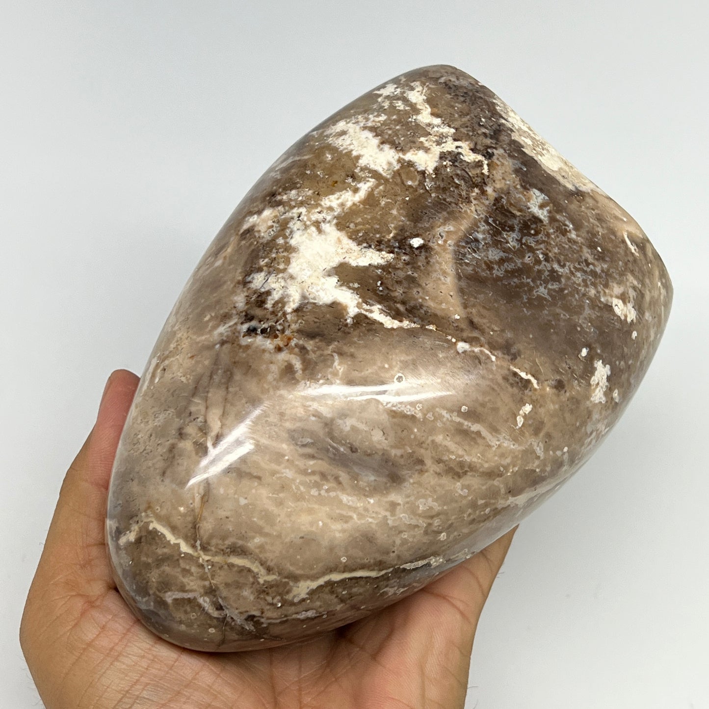 1160g,5.4"x3.9"x2.9" Black Opal Freeform Polished Gemstone @Madagascar,B21046