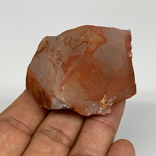 85.1g, 2"x2"x1.4", Natural Red Quartz Crystal Terminated @Morocco, B11430