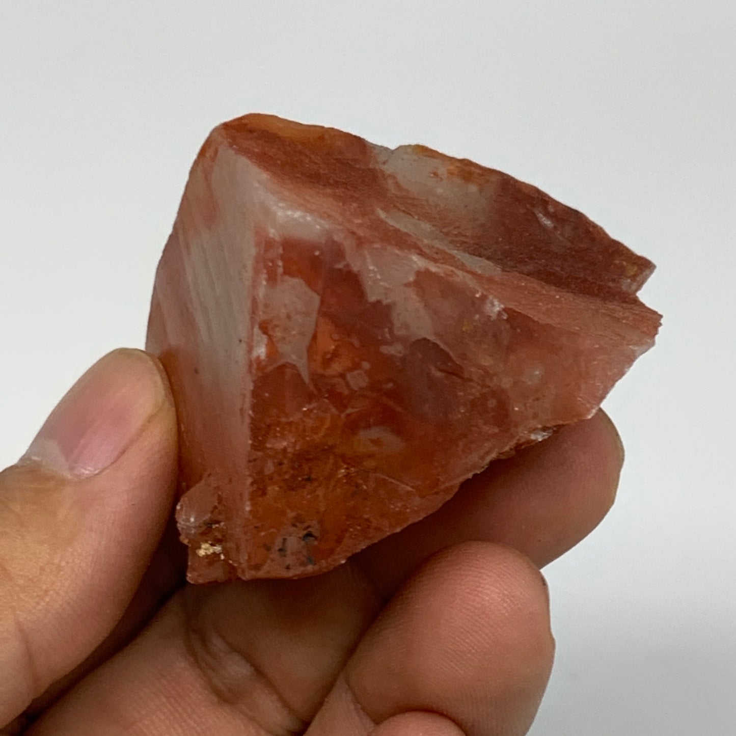 85.1g, 2"x2"x1.4", Natural Red Quartz Crystal Terminated @Morocco, B11430