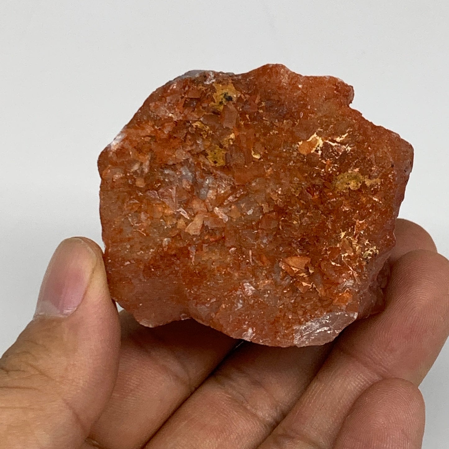 85.1g, 2"x2"x1.4", Natural Red Quartz Crystal Terminated @Morocco, B11430