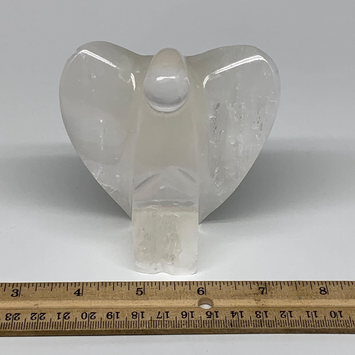 365.2g, 3.9"x3.4"x1.7"Natural Selenite (Satin Spar) Angel Crystal @Morocco,B8927