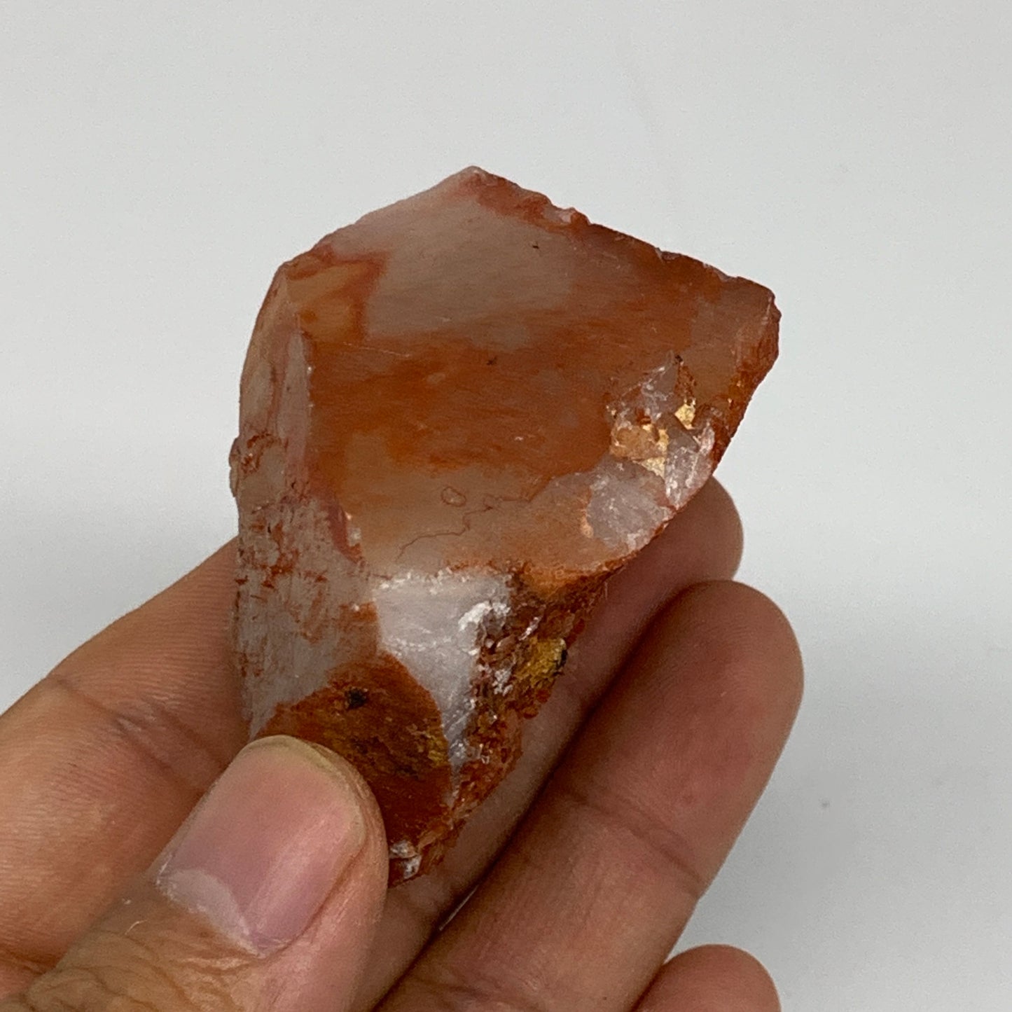 85.1g, 2"x2"x1.4", Natural Red Quartz Crystal Terminated @Morocco, B11430