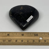 118g, 2.2"x2.3"x0.9", Black Tourmaline Heart Polished Crystal Home Decor, B21811