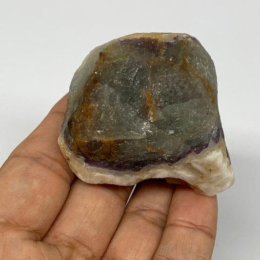 121.5g, 1.9"x1.8"x1.4" Fluorite Tumbled Rough Home Decor @Mexico, B18665