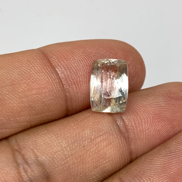 4.68cts,11mmx8mmx5mm, Kunzite Crystal Facetted Cut Stone @Afghanistan, CTS63