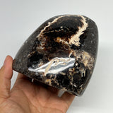 825g,4.2"x3.8"x3" Black Opal Freeform Polished Gemstone @Madagascar,B21048