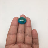 19 cts Natural Oval Shape Flat Bottom Chrysocolla Cabochon From Mexico, CC57 - watangem.com