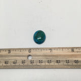 19 cts Natural Oval Shape Flat Bottom Chrysocolla Cabochon From Mexico, CC57 - watangem.com