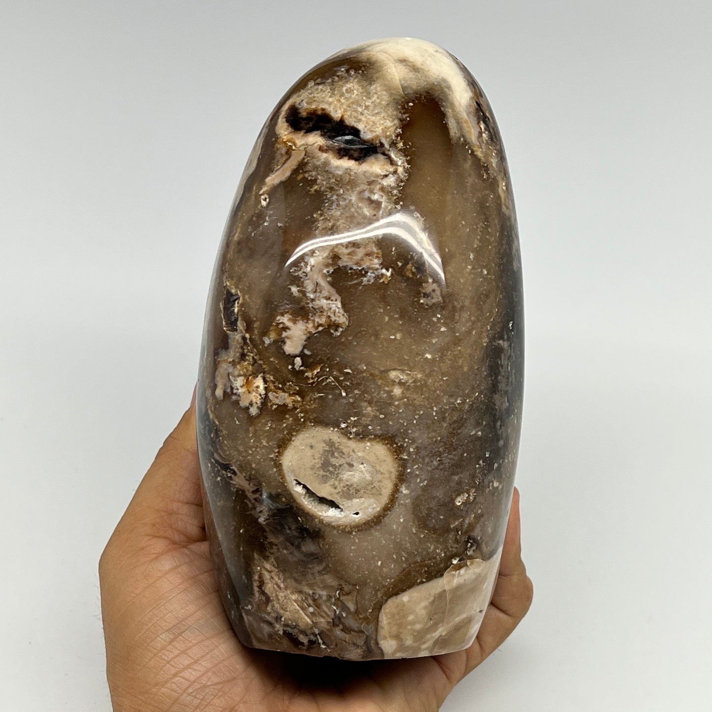 1375g,6"x3.3"x3.1" Black Opal Freeform Polished Gemstone @Madagascar,B21049