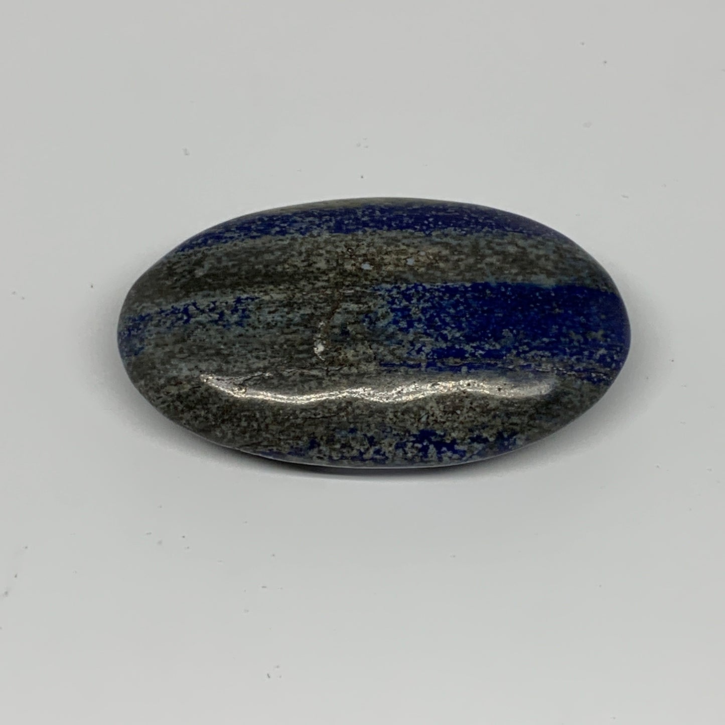 89.6g,2.8"x1.7"x0.7", Natural Lapis Lazuli Palm Stone @Afghanistan, B26316