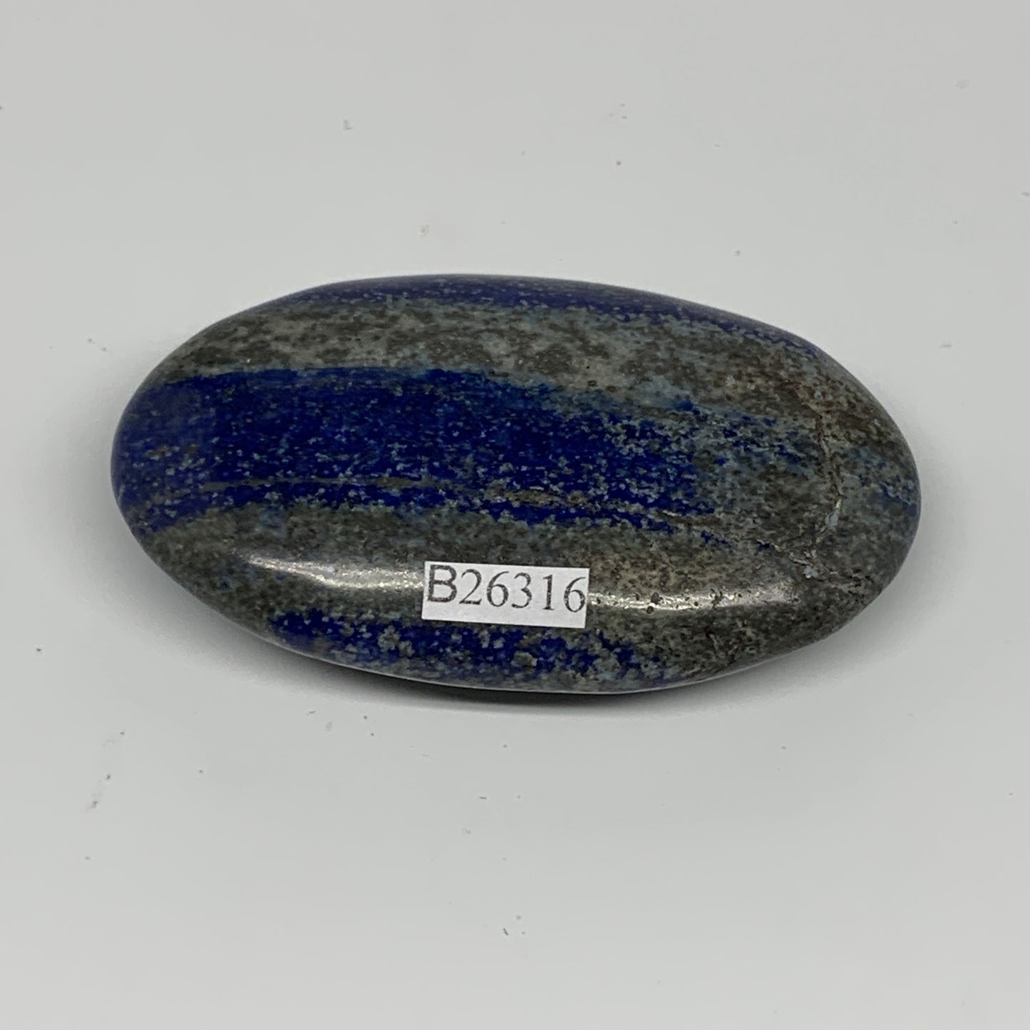 89.6g,2.8"x1.7"x0.7", Natural Lapis Lazuli Palm Stone @Afghanistan, B26316