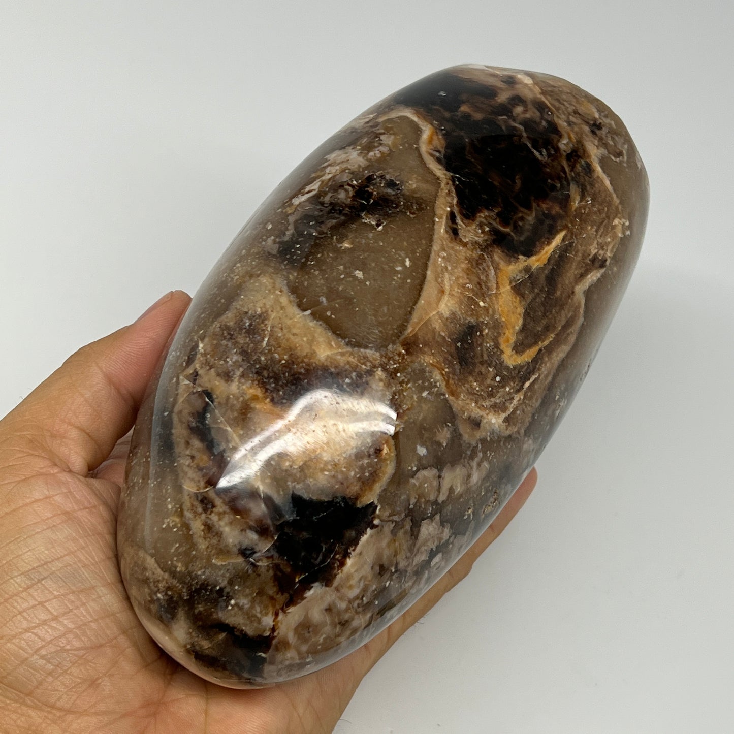 1375g,6"x3.3"x3.1" Black Opal Freeform Polished Gemstone @Madagascar,B21049