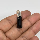 19.5cts, 25mm x 7mm, Natural Tourmaline Pendant Sterling Silver @Afghanistan,P78