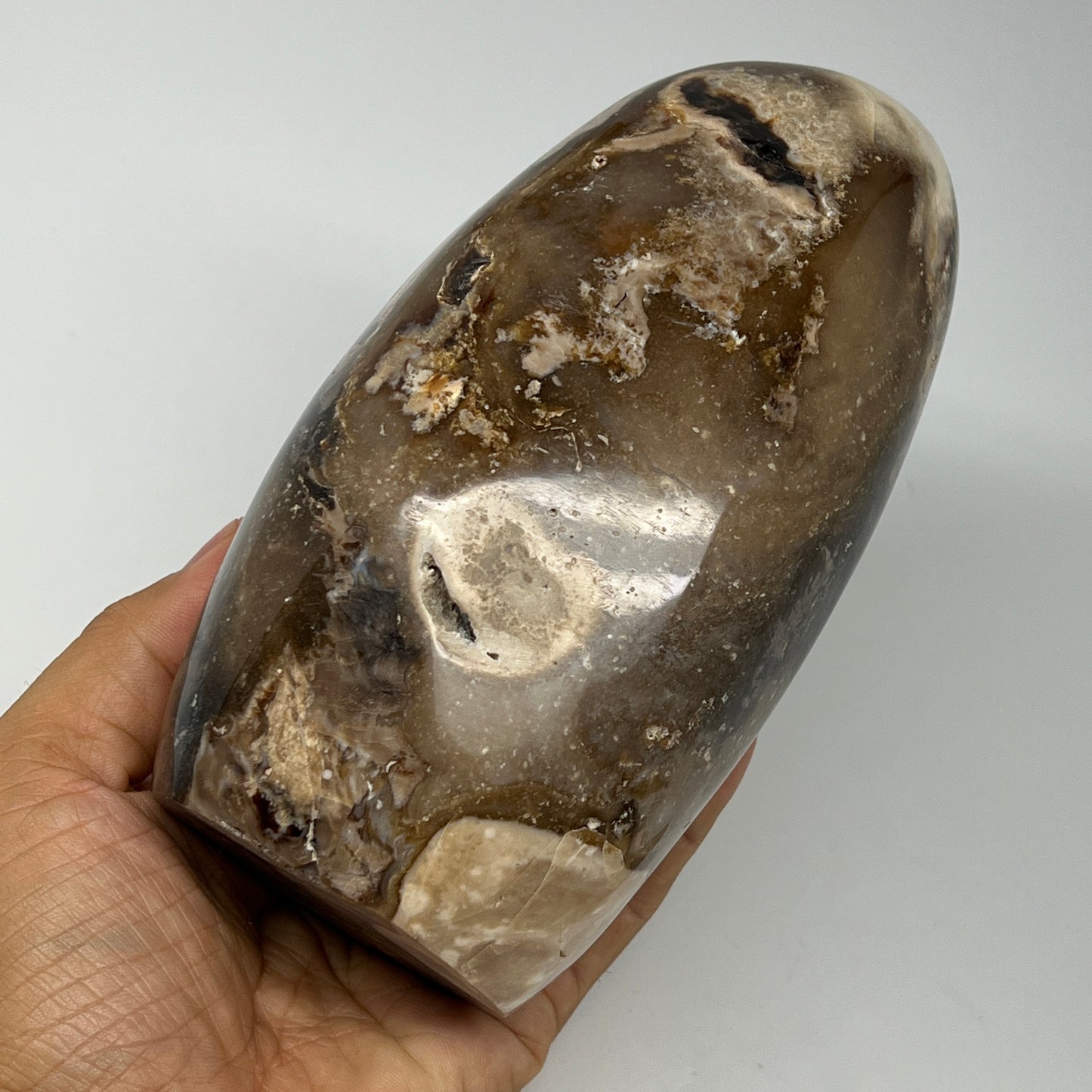 1375g,6"x3.3"x3.1" Black Opal Freeform Polished Gemstone @Madagascar,B21049