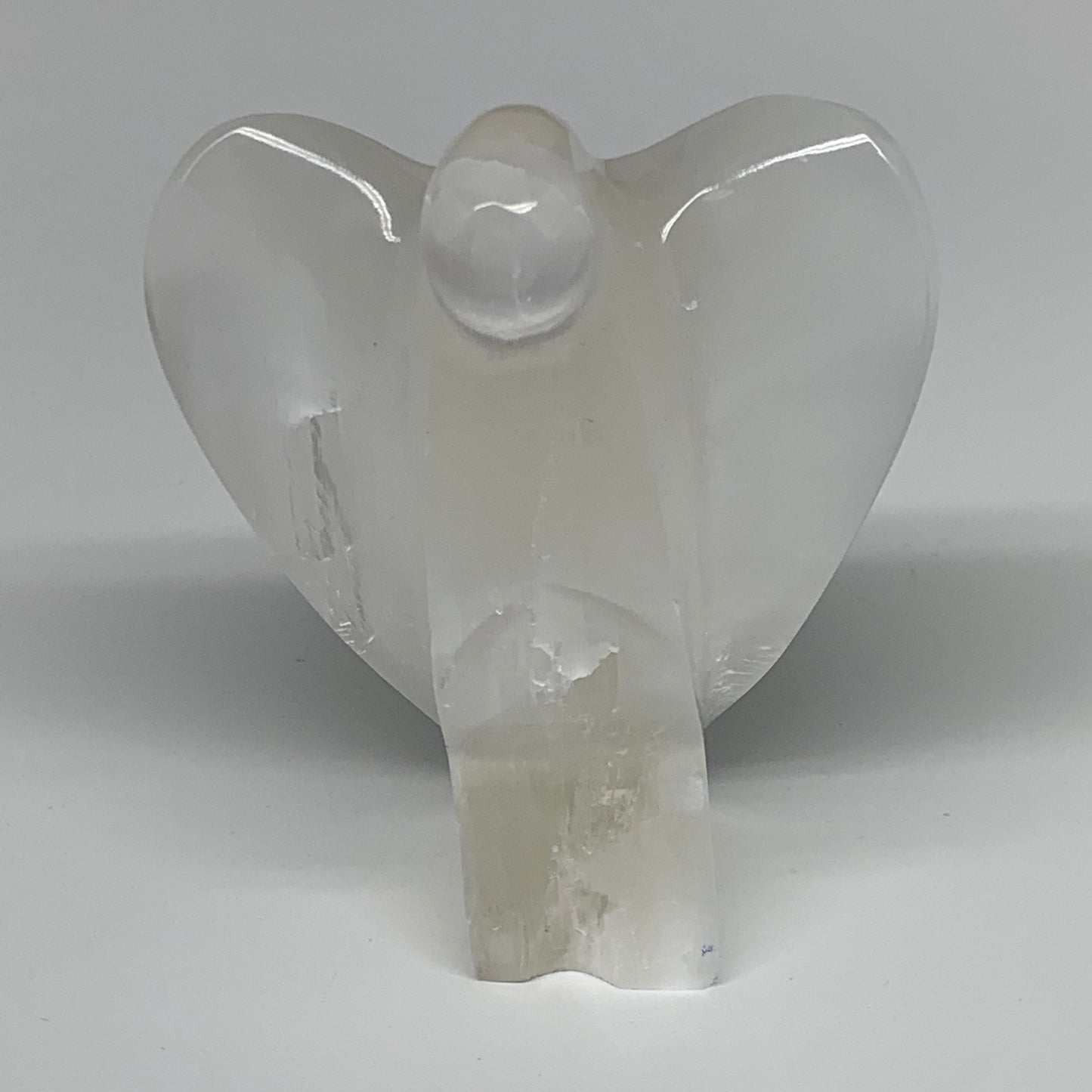 281.6g, 3.9"x3.2"x1.7"Natural Selenite (Satin Spar) Angel Crystal @Morocco,B8930