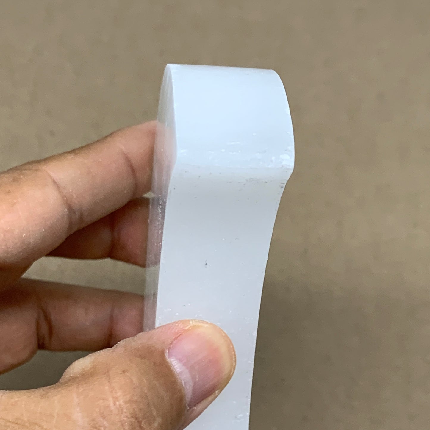 334g, 4.8"x3.6"x0.8",Selenite Crescent Moon Crystal (Satin Spar) @Morocco,B13005