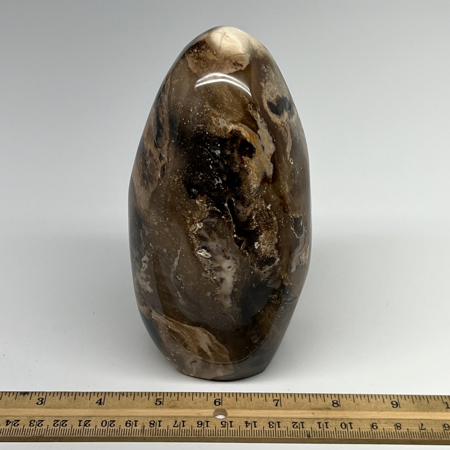 1375g,6"x3.3"x3.1" Black Opal Freeform Polished Gemstone @Madagascar,B21049