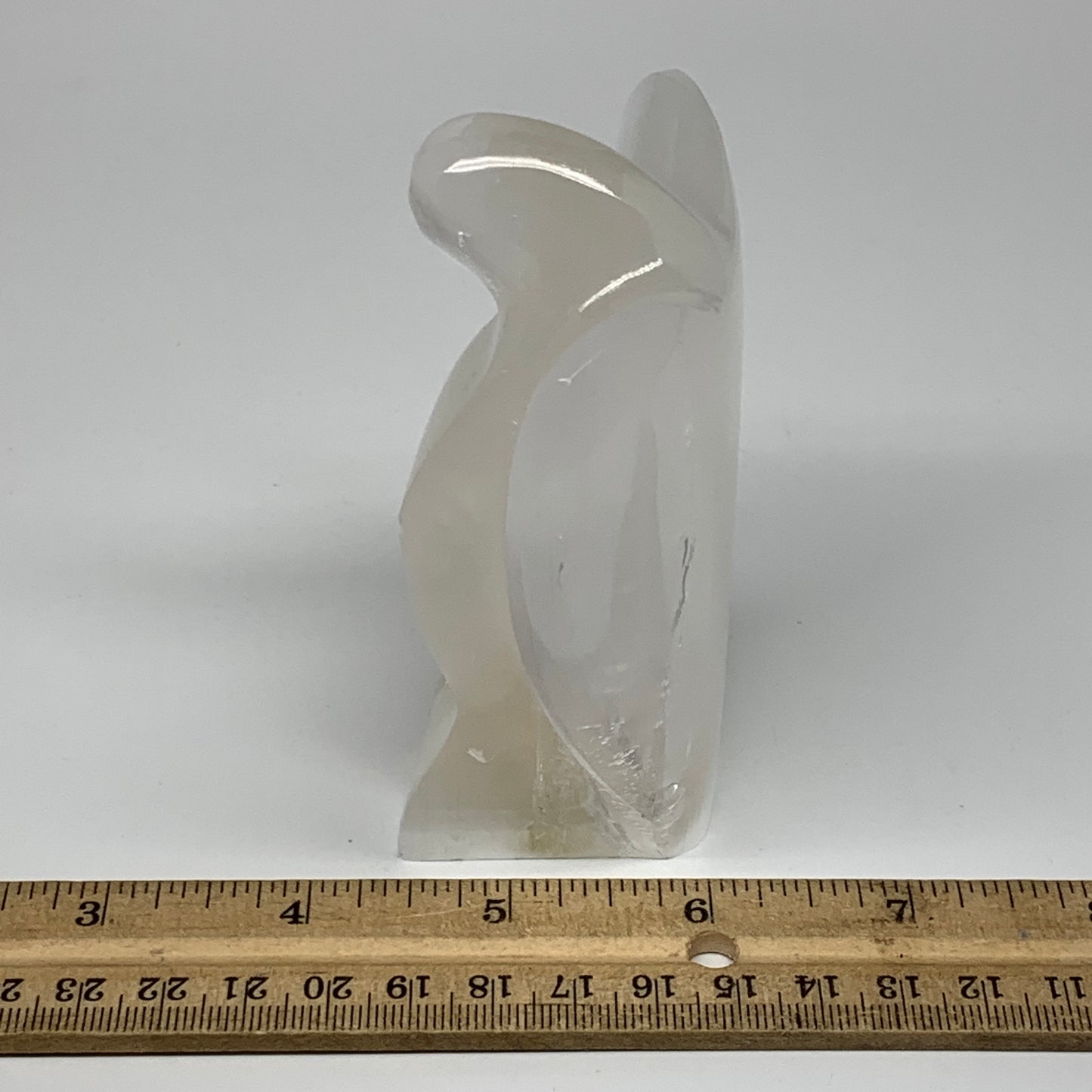 281.6g, 3.9"x3.2"x1.7"Natural Selenite (Satin Spar) Angel Crystal @Morocco,B8930
