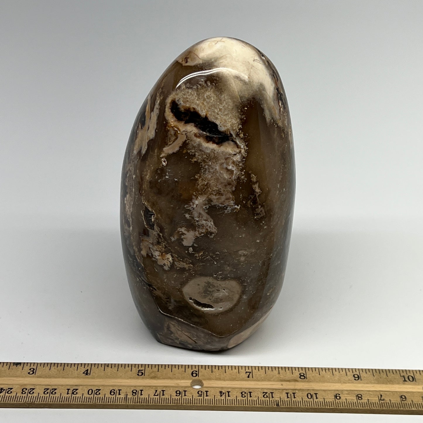 1375g,6"x3.3"x3.1" Black Opal Freeform Polished Gemstone @Madagascar,B21049