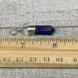 18cts, 23mm x 9mm x 7mm,Lapis Lazuli Pendant Sterling Silver @Afghanistan,FP93