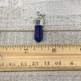18cts, 23mm x 9mm x 7mm,Lapis Lazuli Pendant Sterling Silver @Afghanistan,FP93