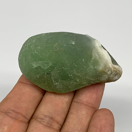 76.3g, 2.3"x1.3"x1" Fluorite Tumbled Rough Home Decor @Mexico, B18747